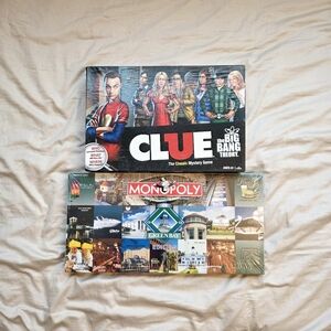 CLUE The Big Bang Theory Edition (2013) + Monopoly City Of Green Bay